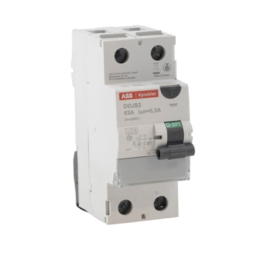 Interrupteur différentiel type A bipolaire 2P/40A -  30mA Diff-O-Jump ABB-Vynckier (ancien modèle)