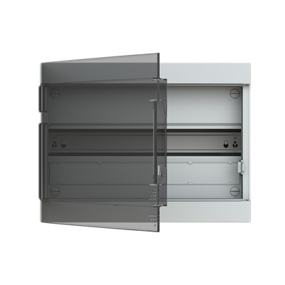 Coffret apparent  18 modules (1x18) porte transparente Fix-O-Rail 150 ABB-Vynckier