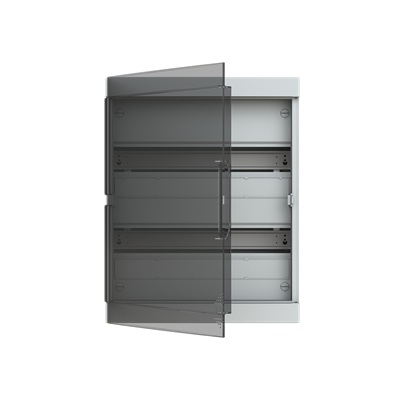 Coffret apparent  36 modules (2x18) porte transparente Fix-O-Rail 150 ABB-Vynckier