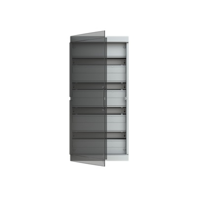 Coffret apparent  72 modules (4x18) porte transparente Fix-O-Rail 150 ABB-Vynckier (Seconde chance)
