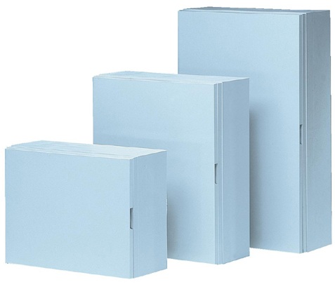 Coffret apparent  28 modules (2x14) porte pleine Fix-O-Rail standard ABB-Vynckier