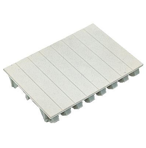 Plaque d'obturation sectionnable  4 modules gris ABB-Vynckier
