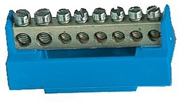 Bornier de neutre bleue 6x10² et 2x16² pour coffret Fix-O-Rail standard ABB-Vynckier