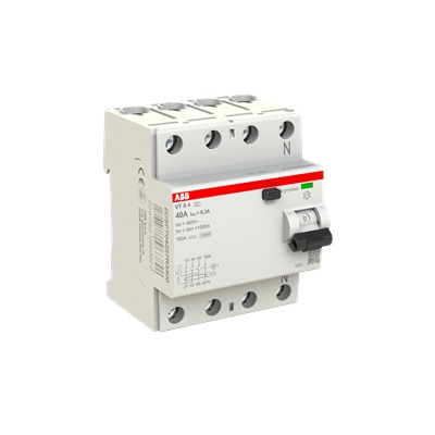 Interrupteur différentiel type A tétrapolaire 4P/ 40A - 300mA sélectif VYS440/300 ABB-Vynckier