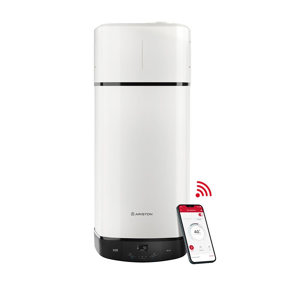 Chauffe-eau thermodynamique mural compact 150 litres Nuos Plus S2 Wifi 150 WH A+ Ariston
