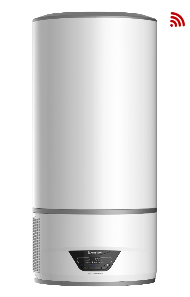 Chauffe-eau thermodynamique mural 100 litres avec résistance blindée Lydos Hybrid WiFi Ariston