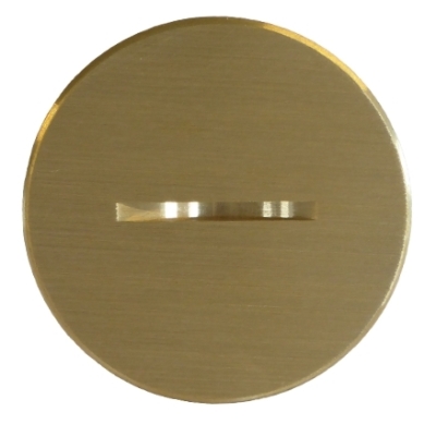 Bouchon laiton brossé Ø52mm standard pour prise de sol IP64 AR6145206 Arpi by Lithoss