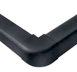 Coude extérieur de goulotte anthracite pour climatisation et électricité L=80xH=60mm 050702-001028 Artiplastic