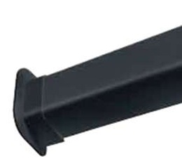 Passage de mur de goulotte anthracite pour climatisation et électricité L=80xH=60mm 050702-108028 Artiplastic