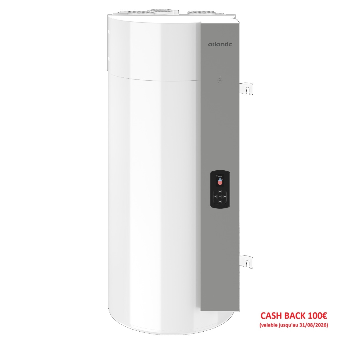 Chauffe-eau thermodynamique vertical mural 100 litres Calypso V5 Atlantic