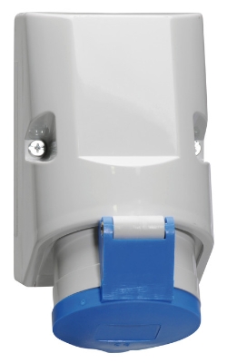Socle de prise de courant en saillie CE bleue 16A/230V 3P+T IP44 Quick-Connect 11908 Bals