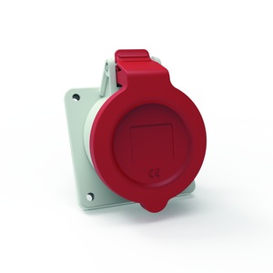 Socle de prise de courant encastré incliné CE rouge 32A/400V 3P+N+T IP54 127681 Bals