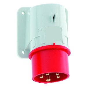 Socle de connecteur en saillie CE rouge 32A/400V 3P+N+T IP44 Quick-Connect 26051 Bals