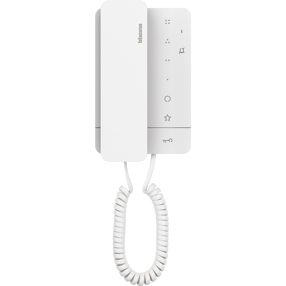 Poste intérieur audio avec combiné système 2 fils Classe 100 A16M Bticino