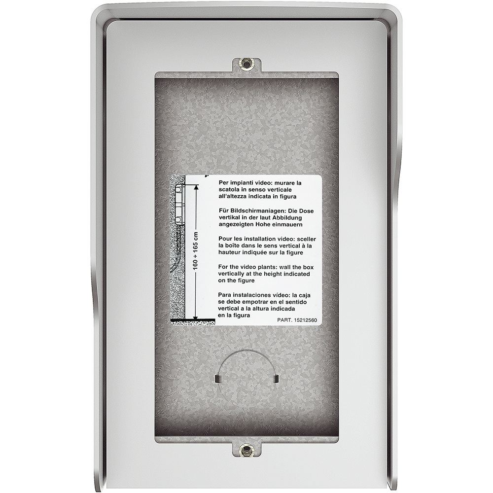 Boîte en saillie avec visière anti-pluies 2 modules Sfera New BTicino