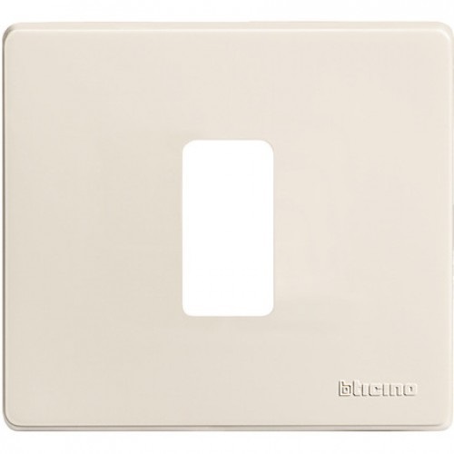Plaque de recouvrement 1x1 module ivoire Magic Bticino