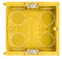 Boîte d'encastrement maçonnerie 2 modules carrée 71x71x52mm Bticino