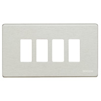 Plaque de recouvrement 4x1 modules oxydal Magic Bticino