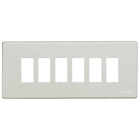 Plaque de recouvrement 6x1 modules oxydal Magic Bticino