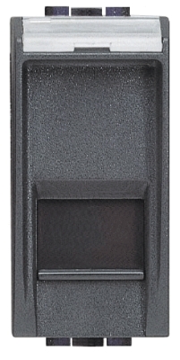 Prise informatique RJ45 (STP6) 1 module anthracite Living Light  Bticino