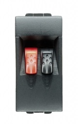 Prise audio simple pour haut-parleur 1 module anthracite Living Light Bticino