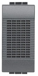 Sonnerie à timbre bronze 80dB/12VAC/5VA 1 module Anthracite Living Light  Bticino