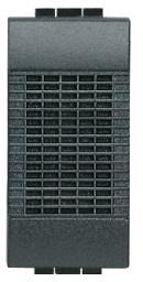 Sonnerie à timbre bronze 80dB/230VAC/8VA 1 module Anthracite Living Light  Bticino