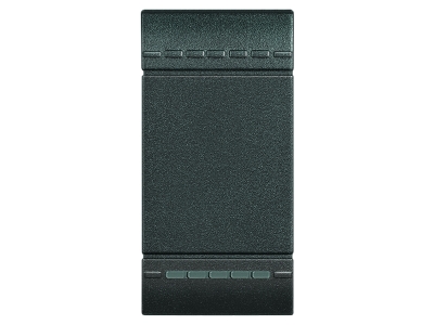 Touche standard éclairable pour commande à bascule 1 module anthracite Living Light Bticino