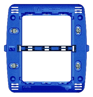Support à vis 3+3 modules pour boîtes italiennes Living Light Bticino