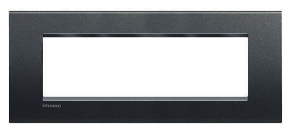 Plaque de recouvrement 7 modules anthracite Living Light Bticino