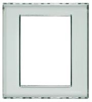 Plaque de recouvrement 3+3 modules Kristall Living Light Bticino