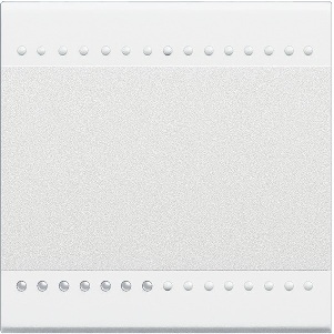 Touche standard haute luminosité pour commande à bascule 2 modules blanc Living Light Bticino