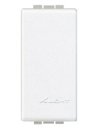 Plaque d'obturation 1 module blanc Living Light Bticino
