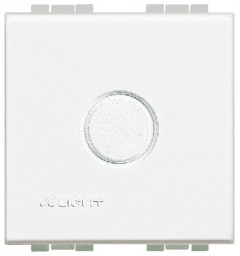 Plaque d'obturation 2 modules blanc Living Light Bticino