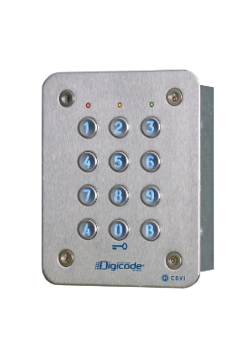 Clavier à codes Digicode inox 3 relais CAA/SE CDVI