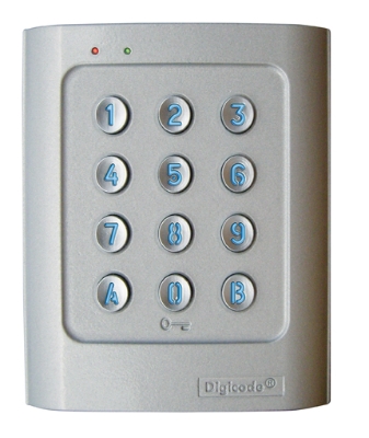 Clavier à codes Digicode aluminium 2 relais DGA CDVI
