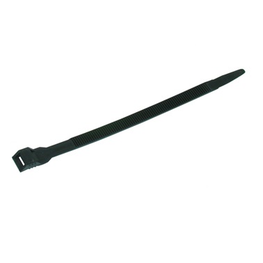 Collier de serrage polyamide technique 9x180mm noir pour l'extérieur