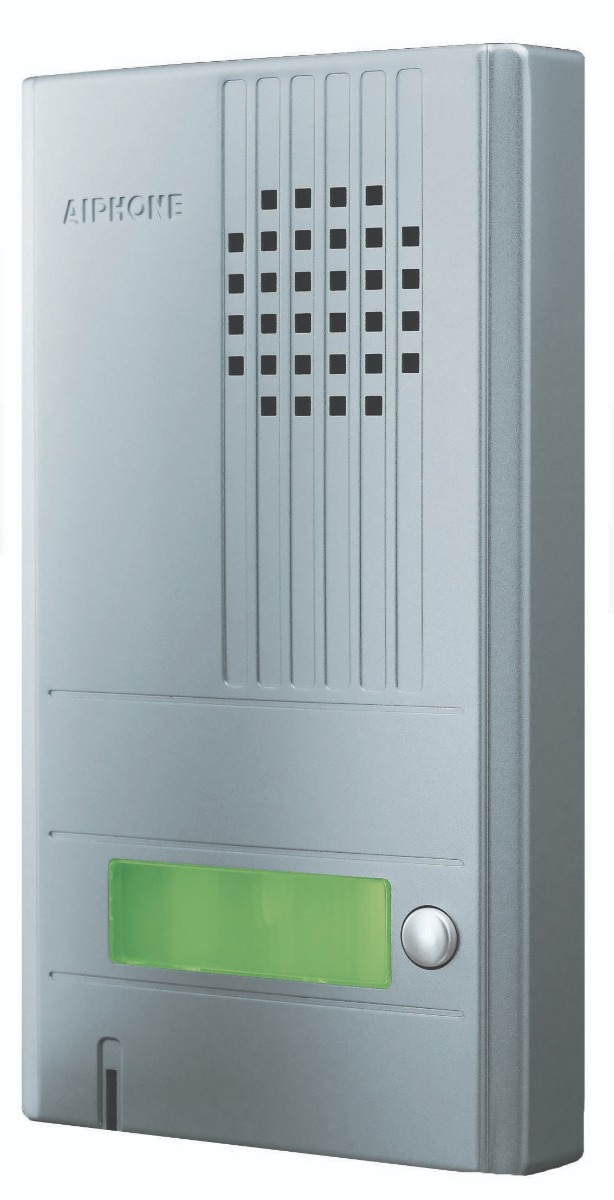 Poste extérieur aluminium audio 1 bouton système 2 fils DA1DS Aiphone