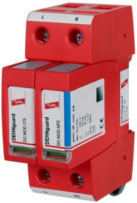 Parafoudre pour réseau électrique 1x400V+Neutre (40kA) DEHNguard M TT 275 (FM)