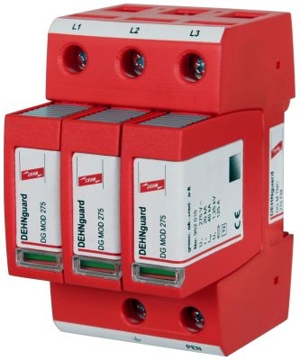 Parafoudre pour réseau électrique 3x230V (40kA) DEHNguard M TNC 275 (FM)