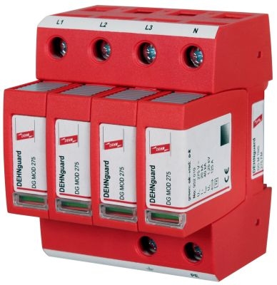 Parafoudre pour réseau électrique 3x400V+Neutre (40kA) DEHNguard M TNS 275 (FM)