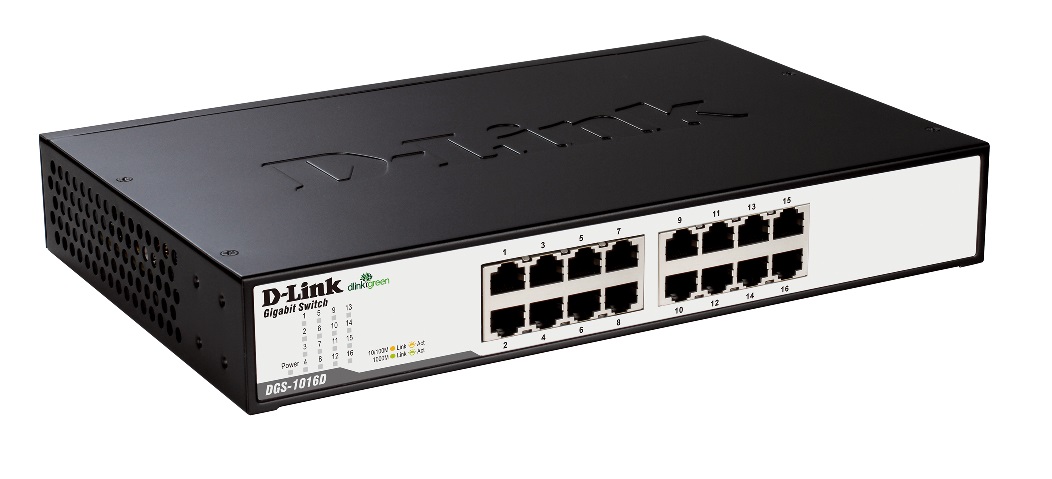 Gigabit switch 16 ports 10/100/1000 Mbps DGS-1016D/E D-Link