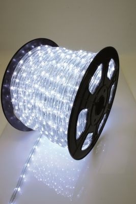 Guirlande Led en tube lumineux 44 mètres 1584 lampes blanc froid 74,8W in/out incl 1 aliment/bouchons DLP-LED-2W-44M-W Duralight