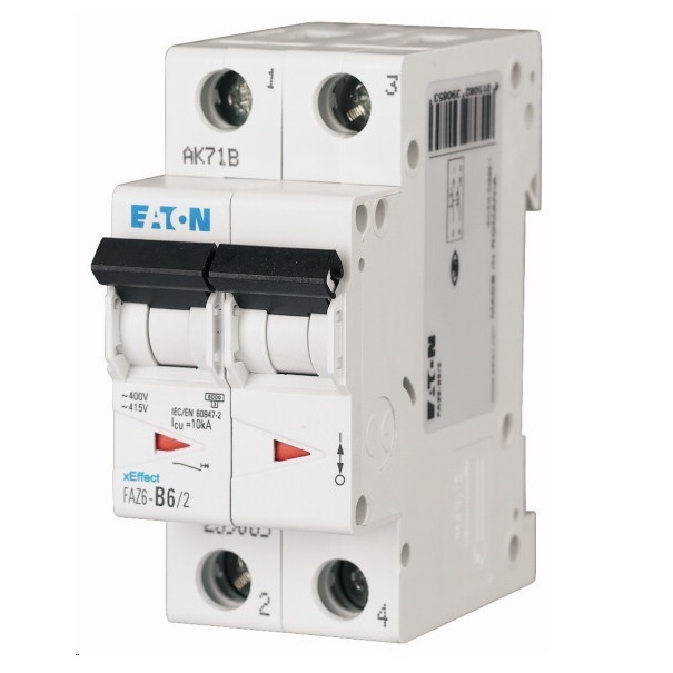 Disjoncteur 6kA - courbe C - bipolaire 2P/16A FAZ6-C16/2 Eaton