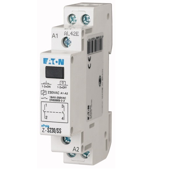 Télérupteur bipolaire 2NO/16A 230V ZS230SS Eaton