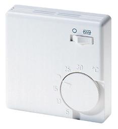 Thermostat mural électromécanique RTR-E3585 (16A/230VAC) avec interrupteur appoint Eberle 