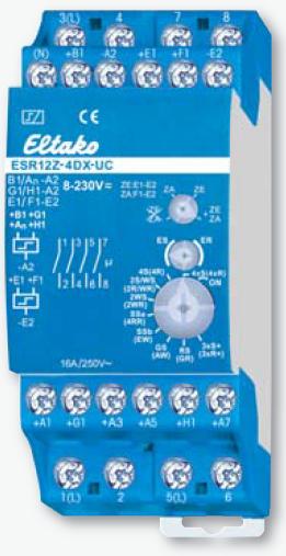 Télérupteur tétrapolaire 4P/16A 8~230VAC/DC central Eltako