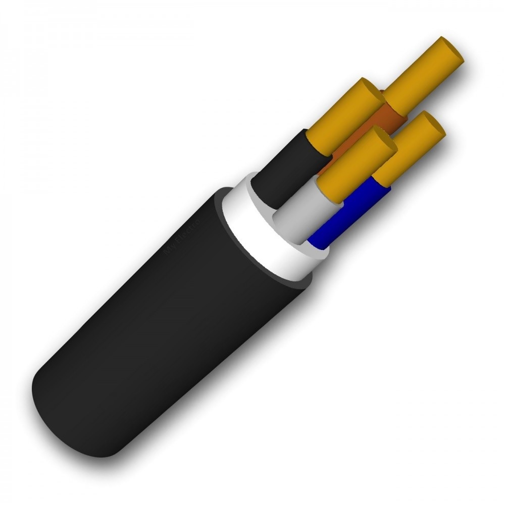 Câble de raccordement et de distribution pour installation souterraine EXVB 4X10mm² Eca 
