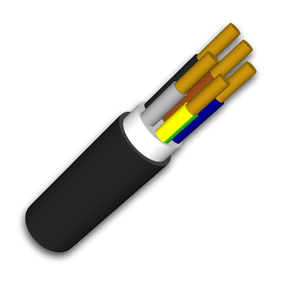 Câble de raccordement et de distribution pour installation souterraine EXVB 5G4mm² Eca 