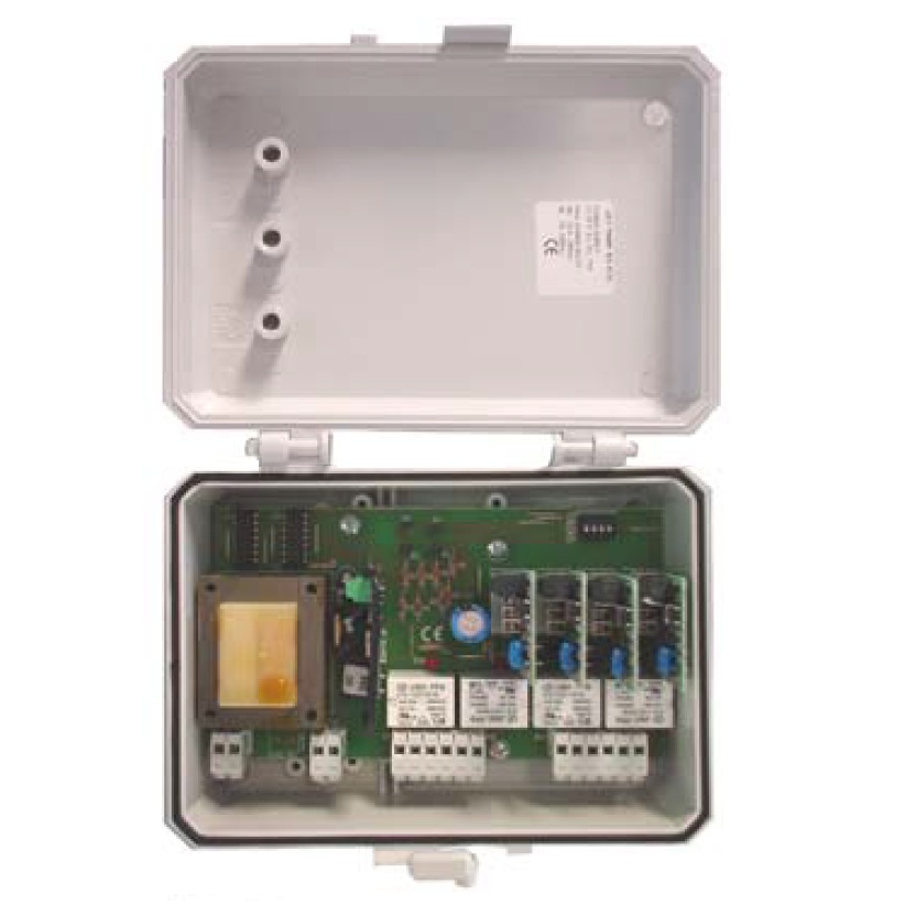 Kit récepteur 1 à 4 canaux 868MHz dans boîtier IP54 Minidec Base Plus 1 230V Faac